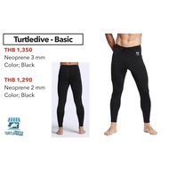 turtle wetsuit Pants Men and women neoprene 2&3mm Black (ชุดเว็ทดำน้ำ พร้อมส่ง