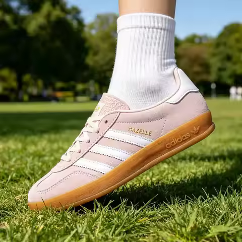 Adidas Clover Women's Shoes GAZELLE INDOOR Summer Training Shoes for Fitness and Leisure IH5484