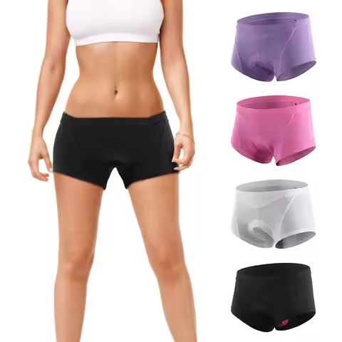 Women Bike Underwear 3D Gel Padded Cycling Bicycle Shorts Biking Briefs MTB Cycle Biking Underwear S
