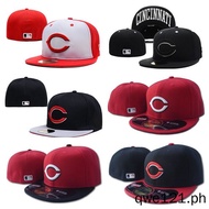 Fully enclosed large board cap M LB Cincinnati Reds non adjustable baseball cap size cap hip hop