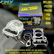 Blok Seher Boring Block Seher BORE UP Cylinder Set MIO MIO SOUL NOUVO 585 58 By FMV  Racing