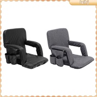 [Lslhj] Stadium Chair Upgraded Armrest Comfort Easy to Carry Foldable Seat Cushion with Back Support for Outdoor Indoor