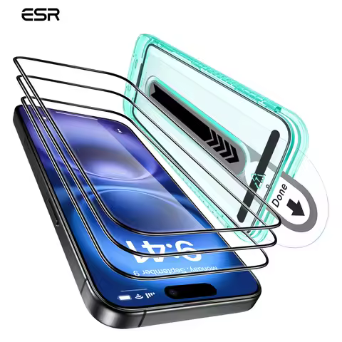 ESR 3 PCS Glass for iPhone 14 Pro Max Screen Protector Film for iPhone 14 Pro HD Tempered Glass for 