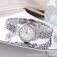 [Female Boss] Counter Quality Retro Watch Ladies Simple Dual Calendar High-End Wrist Watch Ready sto