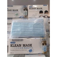 Klean Mask (Longmed) คลีนมาส์ก หน้ากากอนามัยทางการแพทย์ 50 ชิ้น