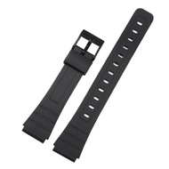 Compatible F91W/A168/A158/AE1200 Resin Strap with Black Installation Pin