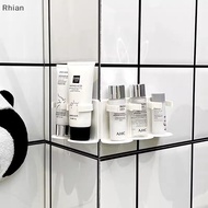 [Rhian] Cuttable No-punch Mirror Cabinet Storage Gods Cabinet Back Cosmetic Sink 5 A Row Bathroom Shelves Toothbrush Holder COD