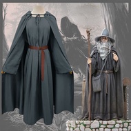 Gandalf the Wizard, The Lord of the Rings, Hobbit cosplay costume, thin cotton and linen cloak M053