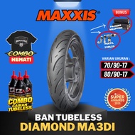 MAXXIS DIAMOND MA-3Di TUBELESS TIRES Ring 17 (70/90-17 & 80/90-17) JUPITER Z VEGA R MOTORCYCLE TIRES
