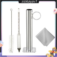 Maple Syrup Hydrometer Test Cup Kit Maple Syrup Density Kit Stainless Steel Maple Syrup Kit A