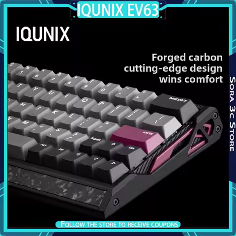 IQUNIX EV63 Magnetic Axis Keyboard Stable 8K Low Latency 0 Dead Zone 0.01RT Esports Gaming Keyboard