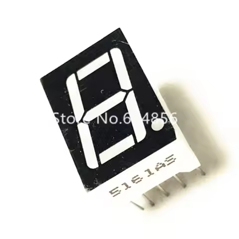 100PCS 0.56inches 7 Segment 1 Digital LED Display Super Red Common Cathode ANODE