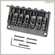 [dreamedge] 12 String Metal Fixed Hardtail Saddle Bridge Top Load Guitar Tailpiece for Electric Guit