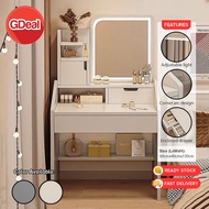 GDeal Dressing Table With Mirror Lighting Desk Cosmetic Tables Makeup Dressing Table Vanity Table Mu