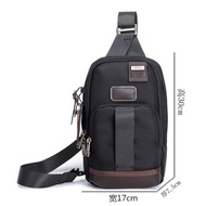 American Genuine TUMI 222402 Chest Bag Men's Fashion Casual Shoulder Messenger Bag Backpack Hanging Bag Shoulder Bag Travel Bag Small Bag 2024 Korean style