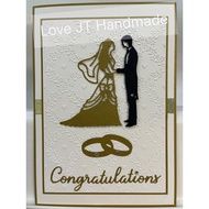 Closest to A5 Size Handmade Card Greeting Card Wishes Card Wedding Congratulations Card