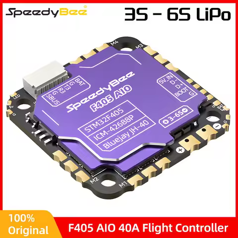 SpeedyBee F405 AIO 40A Flight controller 3S-6S For 2-4" Ultra-Light 5" FPV Drones