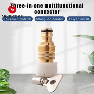 MOODCOME 3Pcs Hose Adapter, Adjustable 15mm To 20mm 3-in-1 Universal Faucet Adapter, Easy Install Ni