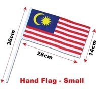 TANGAN BENDERA MALAYSIA 27 x 13 cm 6" x 12"/ 7 x 13cm 3" x 6"