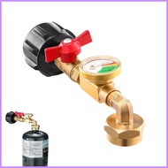Propane Bottle Refill Adapter Propane Tank Gauge Solid Brass 1 lb Propane Tank Refill Adapter with V