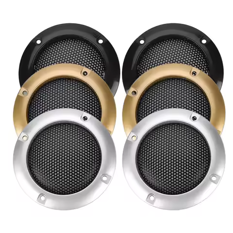 2PCS 2-inch Speaker Decorative Steel Mesh Car Speaker Protective Grille 2-inch Speaker Grille Speake