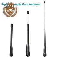 Isuc 1PC Rod Telescopic Gain ăng ten bộ đàm băng tần kép SMA nữ cho BF-888S Baofeng UV-5R Kenwood HY