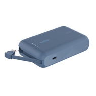BELKIN BoostCharge Power Bank 10K with  Integrated Cable （Blue）