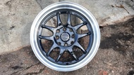 New Car Sport Rim WORK EMOTION CP2 Wheels 15x8.25J 8x100/114.3 ET25 Black Lip - READY STOCK