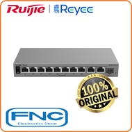 RUIJIE REYEE RG-ES211GS-LP Network 8 x 10/100/1000BASE-T PoE+ 2 x GE RJ45 1 x SFP Cloud Managed Swit