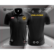 Malaysia Travel Jersey LSE DX2 (Woven Logo) Harimau Malaya Football Futsal Baju Berkolar National Team Polo FAM Player