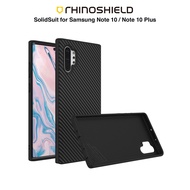 RhinoShield SG- SolidSuit Series Samsung Note 10/Note 10 Plus Case TPE Carbon Fiber Phone Case Cover