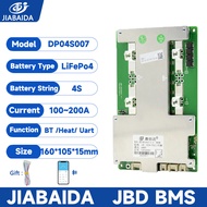 JBD Smart BMS 4S 12V 100A 150A 200A  Lifepo4 BMS Built-in Bluetooth Passive Balance Uart Series