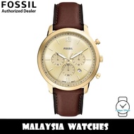 (OFFICIAL WARRANTY) Fossil FS6113  Neutra Quartz Chronograph Stainless Steel Case & Leather Strap Me