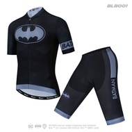 Baju Cycling DC Batman Black Blue Set Baju Lelaki Basikal Baju Basikal Set Baju Sukan Lelaki