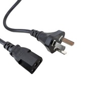 1米 中國/澳洲三腳轉品字尾電源線 Type I to C13｜10A 250V 電腦螢幕火牛線1m Type I to C13 Power Cord | 10A 250V PC / Monitor 