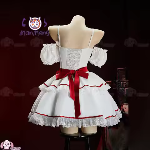 Annabelle Lolita dress Halloween Cosplay Costume retro camisole dress horror movie Girl's new sweet 