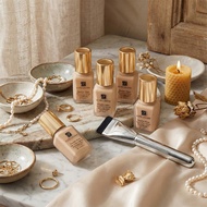 ESTEE LAUDER Powder Lasting Perfect Makeup Foundation SPF10/PA++ (7mlX5) 361W2 171W1 Free Brush