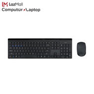 Rapoo 8110M Multi-mode Wireless Keyboard &amp; Mouse (Black) (คีย์แคป TH-EN)