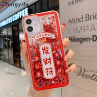Chinese New Year Quicksand Case Phone Case For OPPO Reno 8Z 7Z 8 7 Lite 4Z 4 Pro 5G 4 SE A92 A72 A52 F11 A9 A5 2020 A53s 4G R17 R15 Phone Case Luck Fortune Love Talisman Soft Cover