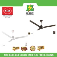 KDK REGULATOR CEILING FAN K15V0 (WHITE/BROWN)