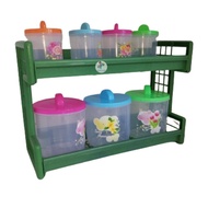 Kitchen Spice Rack Set 2 Tier Multipurpose Kitchen Spices Spaylater 0%