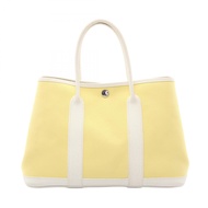 【二手】愛馬仕 HERMES 托特包 Garden Party TPM Soufflé/白色帆布 Garden Party TPM Soufflé/白色 女士二手 B
