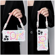 Premium Lanyard Fancy Star Fullcover Casing Oppo A5 Pro 5G A3X A5X A5I A18 A38 A5I Pro A60 A16 Casin