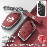 MG key case for MG 4/MG 5/HS/VS/ES/ZS/EV/IM6 car key cover MG 5 remote key cover MG HS alloy key cas