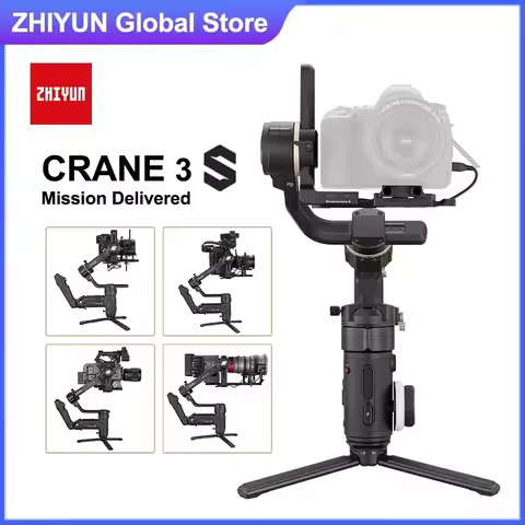 Zhiyun CRANE 3S Handheld Gimbal Camera Stabilizer 3-axis Support 6.5KG DSLR Camcorder Video Cameras 