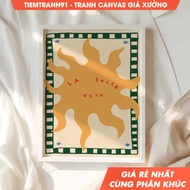 Tranh treo tường La Dolce Vita Sun Sun Print Eclectic Art Illustration Wall Art Astrology Art tặng