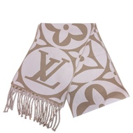 【二手】LOUIS VUITTONM79213 絲巾 - LV 徽章絲巾 米色