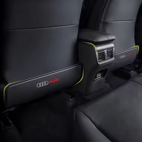 1pcs Car Seat Back Protection Mat Anti Kick Pad Cover For Audi A3 8P S3 A4 B6 B7 B8 A5 A6 C6 Q5 Q7 R