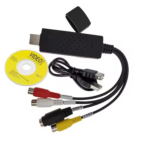 USB 2.0 Video Capture Card Video Audio Converter For TV DVD VHS Audio Capture Adapter Card For TV Vi