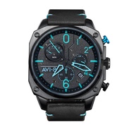 AVI-8 Hawker Hunter  Retrograde Chronograph Watch - Blue Diamond